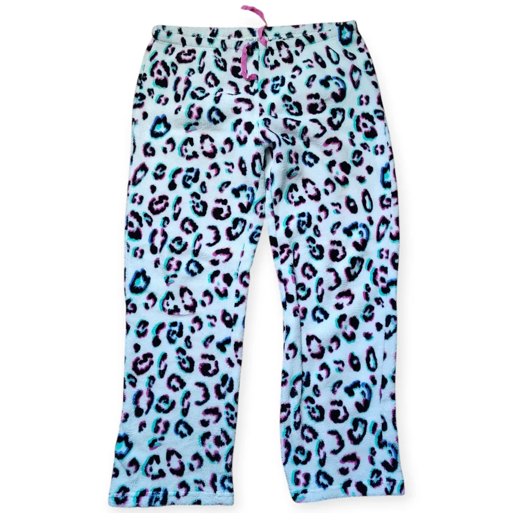 Wishful Park Colorful Leopard Pajama Bottoms